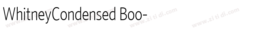 WhitneyCondensed Boo字体转换